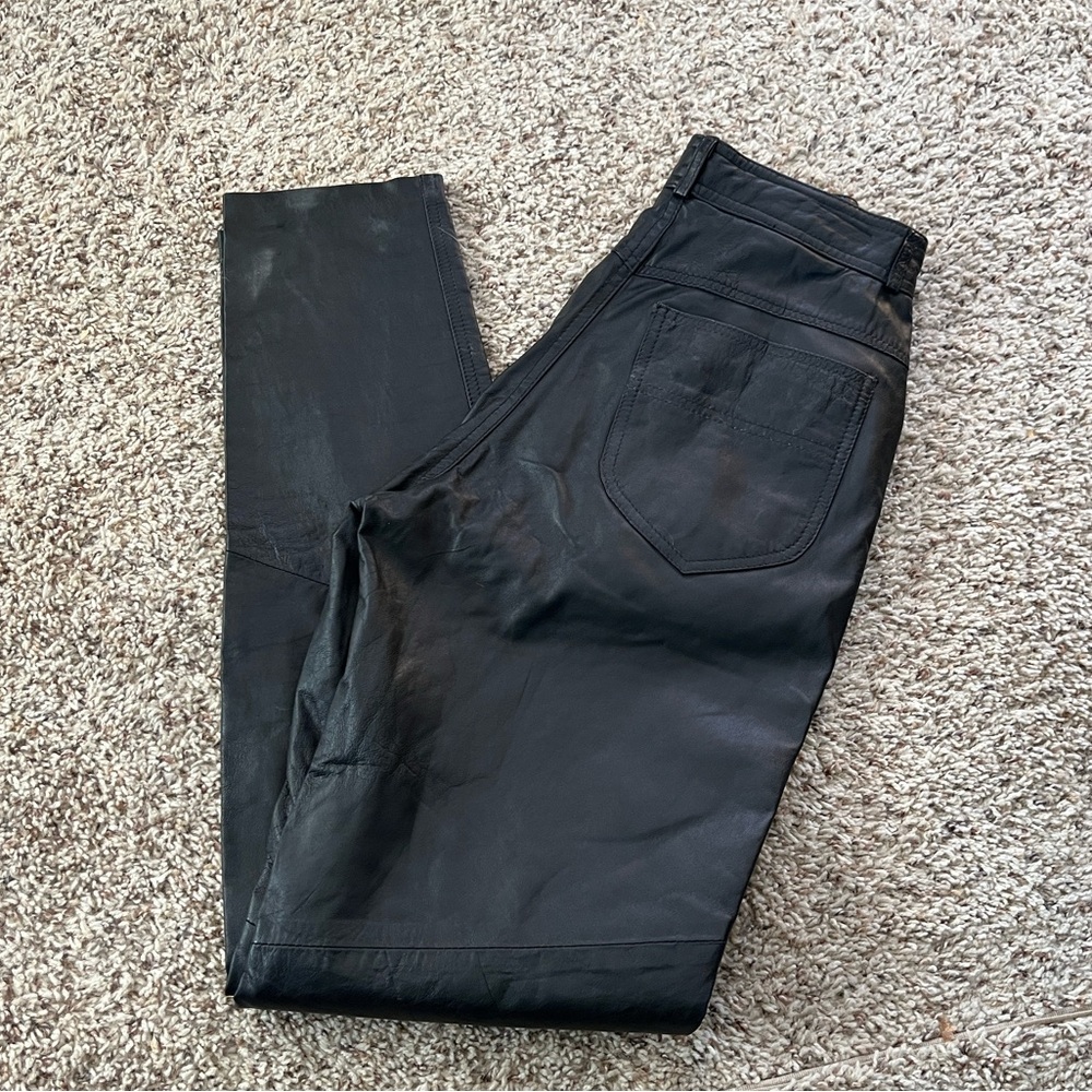Wilson Black Leather pants vintage